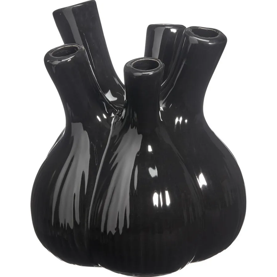Kwantum Vazen & Potten*Vaas Tulp Zwart 17x20 Cm