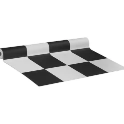 Kwantum Vinyl Vloeren*Vinyl Benson Zwart Wit Tegellook Je berekent hoeveel meters je nodig hebt door lengte en breedte in te vullen