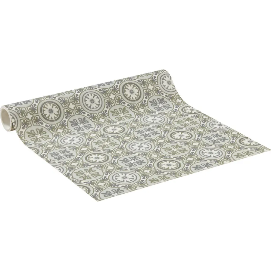 Kwantum Vinyl Vloeren*Vinyl Macon Groen Tegellook Je berekent hoeveel meters je nodig hebt door lengte en breedte in te vullen