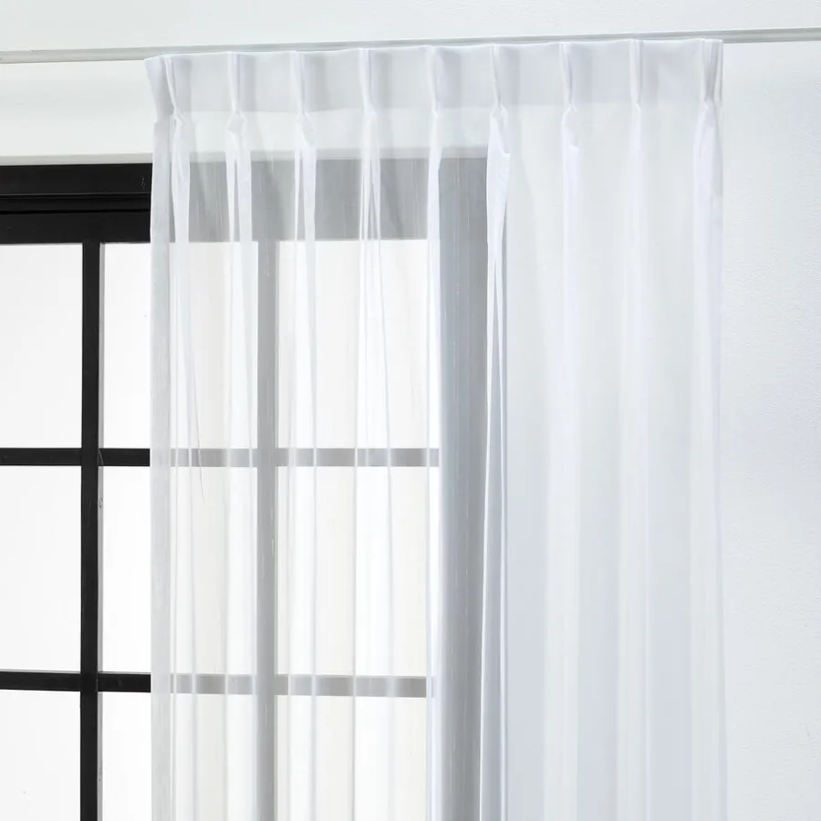 Kwantum Vouwgordijnen|Vitrages*Vitrage Vera Wit