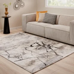 Kwantum Vloerkleden|Vloerkleden Woonkamer*Vloerkleed Impact Grijs 160x230 Cm