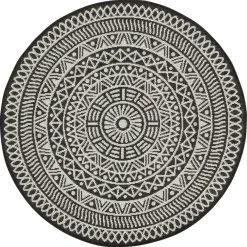 Kwantum Vloerkleden|Buitenkleden*Vloerkleed Rino Zwart