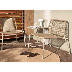 Kwantum Vloerkleden|Buitenkleden*Vloerkleed Solis Naturel - Ø 100 Cm