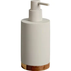 Kwantum Badkameraccessoires*Zeepdispenser Acacia Lichtgrijs