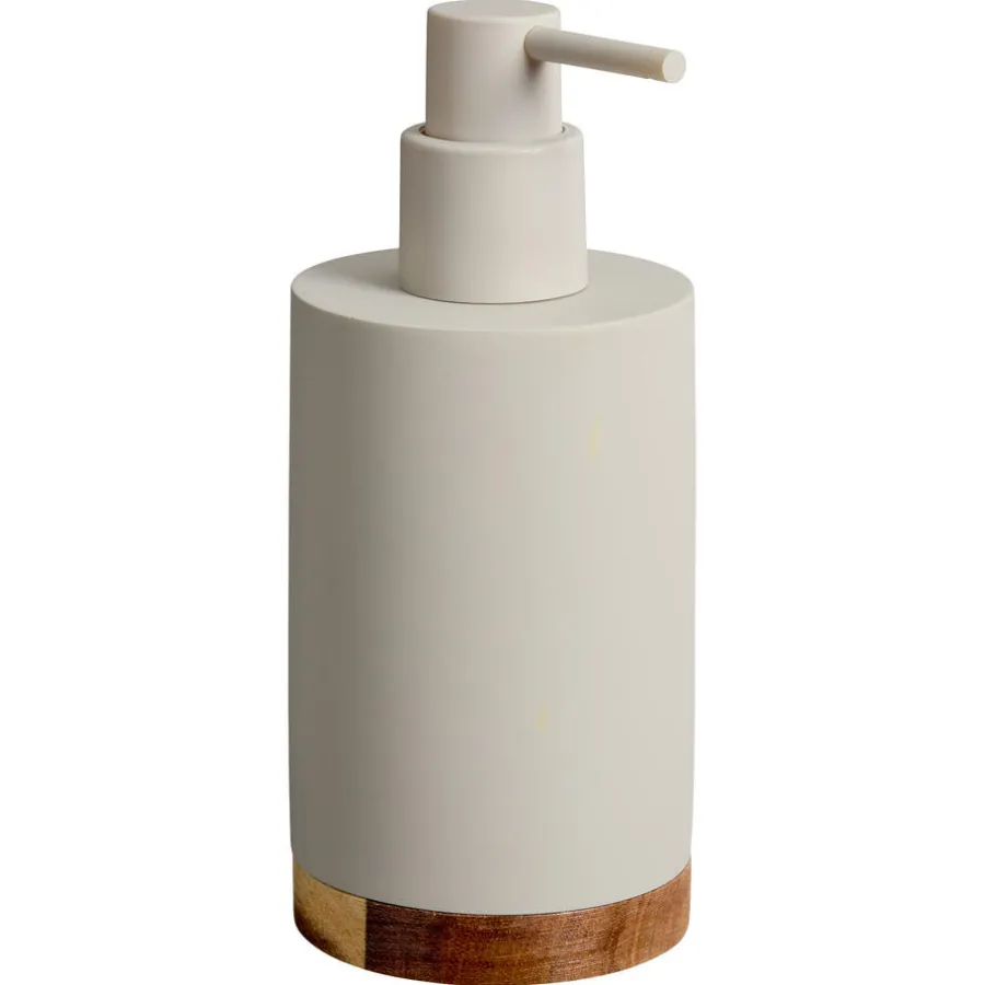 Kwantum Badkameraccessoires*Zeepdispenser Acacia Lichtgrijs
